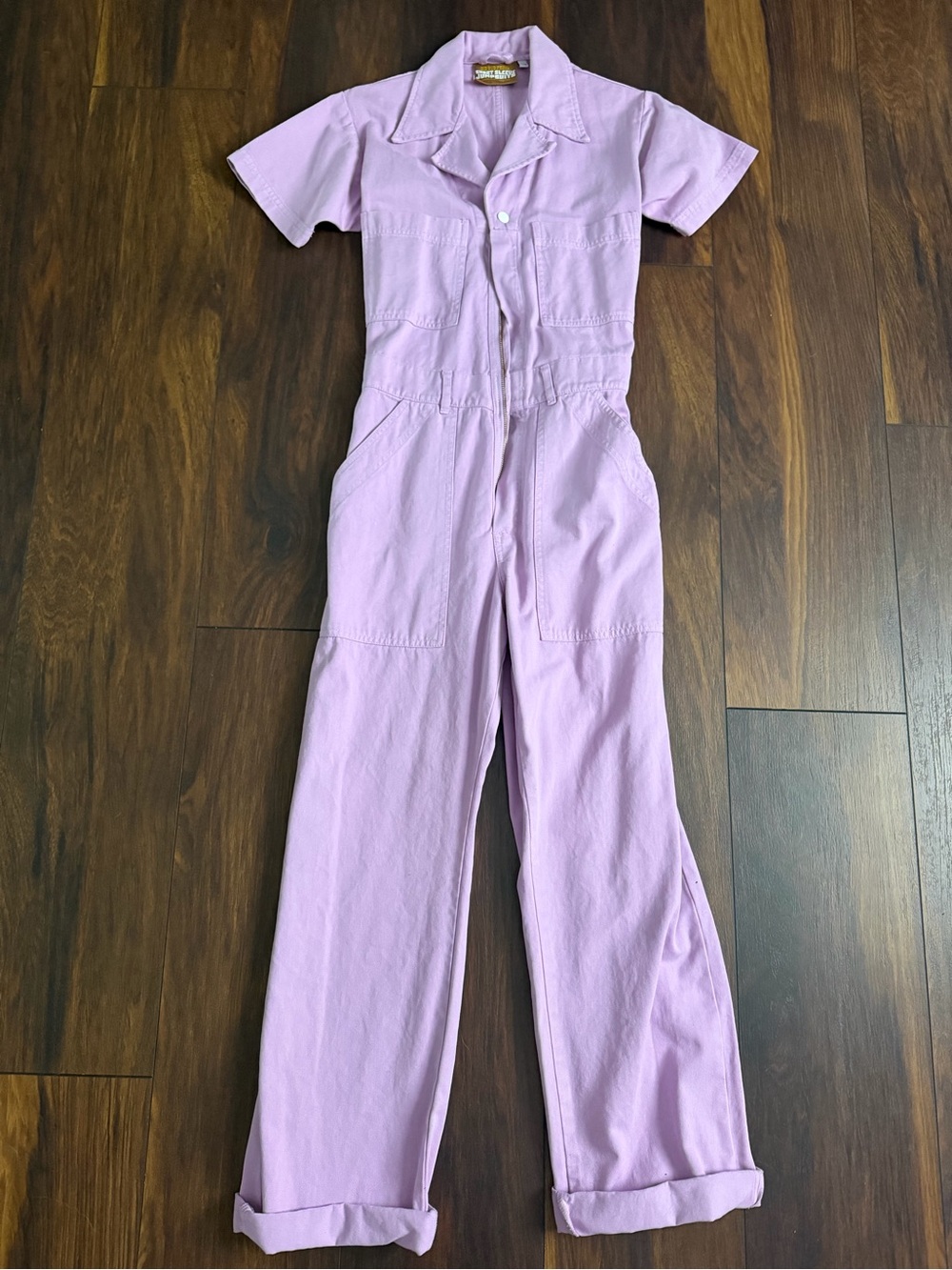 Big Bud Press Short Sleeve Jumpsuit - Lavender - XS